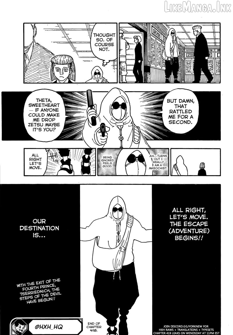 Hunter x Hunter, Chapter 418 image 19